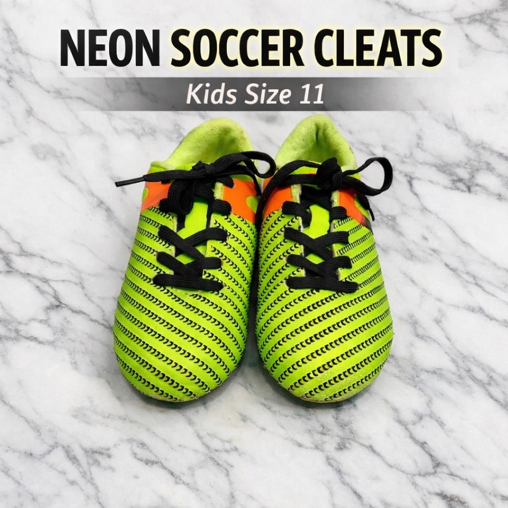 Vizari Neon Green Kids Soccer Cleats Size 11C (Toddler 11)